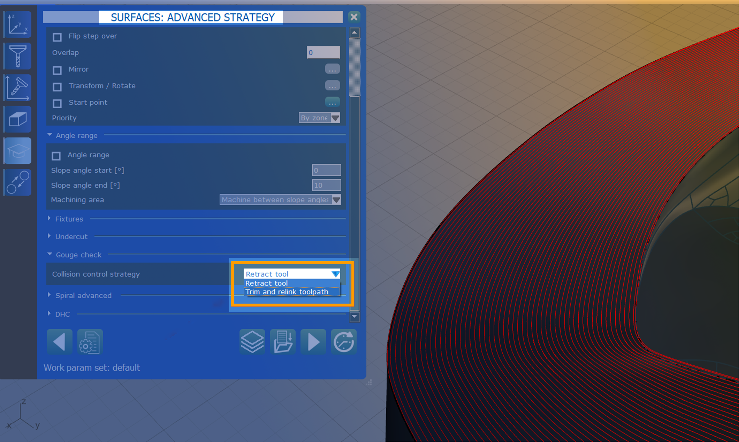 CONTROLLO COLLISIONE STRATEGIA GEODESICA